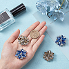 4 Pcs 2 Colors Platinum Alloy Shoe Buckle Clips ALRI-NB0001-09P-3