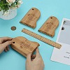 3Pcs Bamboo Surfboard Wax Comb DIY-FG0006-74-3