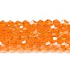 Transparent Electroplate Glass Beads Strands LS-EGLA-A039-T6mm-B23-1