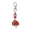 Chakra Tree of Life Natural & Synthetic Gemstone Pendant Decorations HJEW-JM03731-4