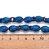 Electroplate Glass Beads Strands EGLA-T025-03C-4
