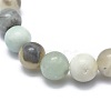Natural Amazonite Bead Stretch Bracelets BJEW-K212-C-007-3