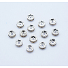 Brass Grade A Rhinestone Spacer Beads RSB036NF-05-2