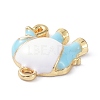 Elephant Alloy Enamel Pendants ENAM-B045-01LG-03-3