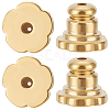12Pcs Brass Ear Nuts KK-BBC0016-30G-1