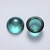 Transparent Spray Painted Glass Cabochons GLAA-S190-013B-B01-2
