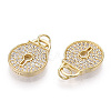 925 Sterling Silver Micro Pave Cubic Zirconia Charms STER-T004-16G-3
