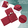 2Pcs Microfiber Cloth Jewelry Storage Bags with Brass Button ABAG-BBC0001-17B-01-6