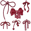 12Pcs 6 Styles Spray Painted Alloy Pendants FIND-BM0001-24-7
