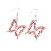 Glass Dangle Earring & Pendant Necklace Jewelry Sets SJEW-JS01076-9