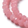 Baking Painted Imitation Jade Glass Bead Strands DGLA-A034-J8MM-A3-4