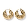 Chunky Vintage Grooved Hoop Earrings for Women X1-EJEW-O096-52G-2