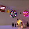DIY Christmas Tree & Wreath & Bell & Sock & Vest Wooden Weaving Art DIY-P033-04-8