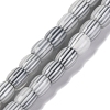 Handmade Lampwork Chevron Beads Strands LAMP-K041-01B-11-1