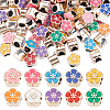 100Pcs UV Plating Acrylic European Beads OACR-HY0001-26-1