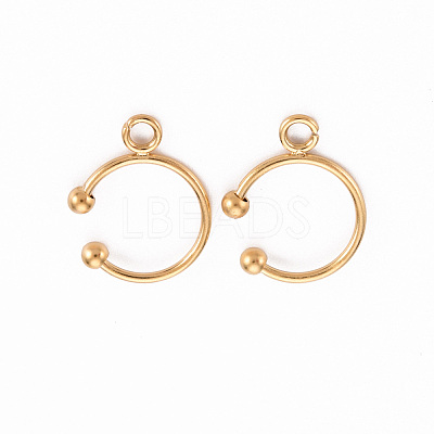 Ion Plating(IP) 304 Stainless Steel Ear Cuff Findings STAS-S116-308G-1