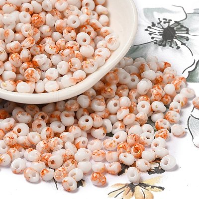 Baking Paint Glass Seed Beads SEED-F006-01A-10-1