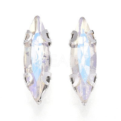 Sew on Rhinestone Montee Beads KK-T071-02C-1