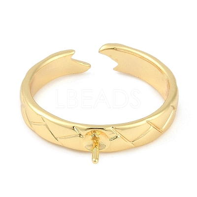 Brass Cuff Finger Ring Settings KK-L219-15E-G-1