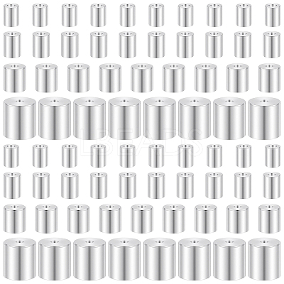 80Pcs 4 Styles Brass Cord Ends KK-BBC0025-66-1