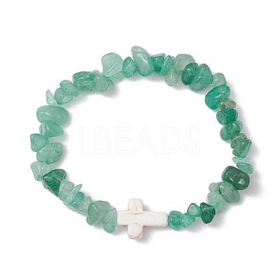 7Pcs Gmestone Chips Stretch Bracelets for Women BJEW-JB11405-1