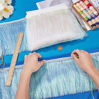 Polyester Lace Trim SRIB-WH0011-446D-1