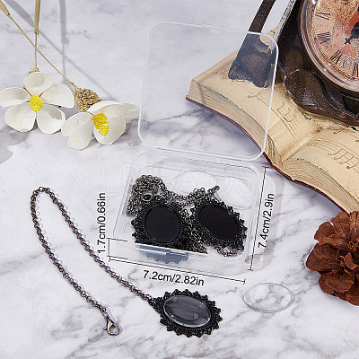 Alloy Graduation Cap Brim Chains Tassel Photo Charms DIY-SC0020-64-1