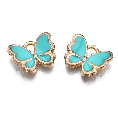 Alloy Enamel Charms ENAM-S121-070G-1