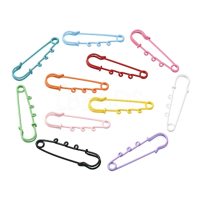 Spray Paint Iron Brooch Findings RN-CBAB9AC-09-1