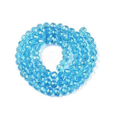 Electroplate Glass Beads Strands EGLA-A044-T6mm-A08-1