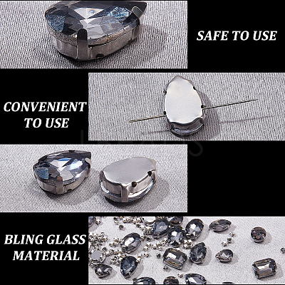 156Pcs 7 Styles Sew on Rhinestone DIY-SP0007-30A-1
