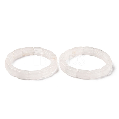 Natural Quartz Crystal Bead Stretch Bracelets for Women Men BJEW-C097-02A-14-1