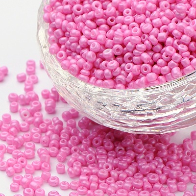 (Repacking Service Available) Baking Paint Glass Seed Beads SEED-C024-C-K2-1