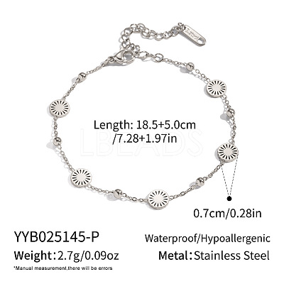 304 Stainless Steel Link Bracelets DO8683-2-1