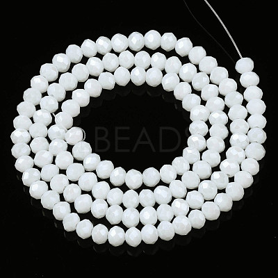 Electroplate Glass Beads Strands EGLA-A034-P4mm-A21-1