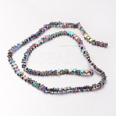 Electroplate Non-magnetic Synthetic Hematite Bead Strands G-F300-24A-02-1