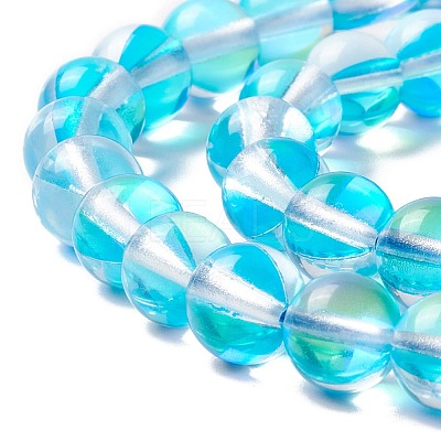 Synthetic Moonstone Beads Strands G-E573-02B-07-1