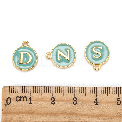 Initial Letter A~Z Alphabet Enamel Charms ENAM-Q437-01-1