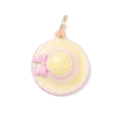 Brass Enamel Pendants KK-CBA1122-01G-06-1