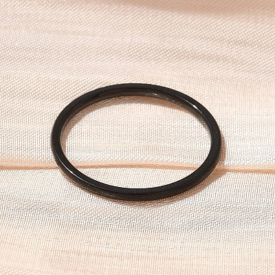 304 Stainless Steel Plain Band Rings STAS-I160-F03-EB-1