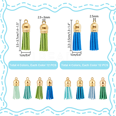 Faux Suede Tassel Pendant Decorations FIND-PH0002-57A-1