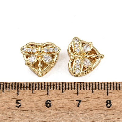Brass Pave Cubic Zirconia Multi-strand Links ZIRC-F145-04G-01-1