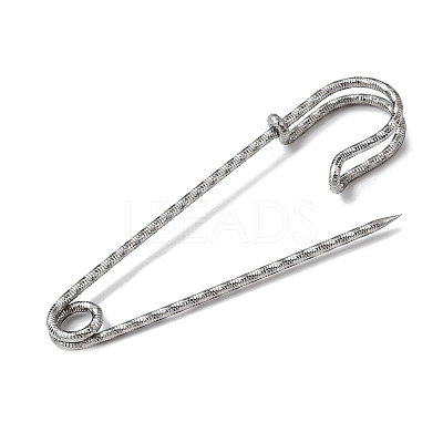 304 Stainless Steel Safety Pins Brooch Findings STAS-C181-01A-G-1