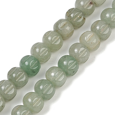 Natural Green Aventurine Beads Strands G-Z080-B12-8x6mm-1