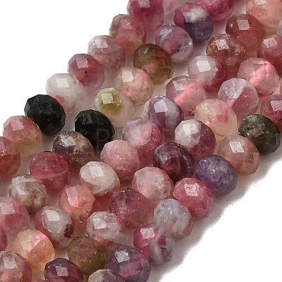 Natural Multicolor Tourmaline Beads Strands G-D110-E02-05-1