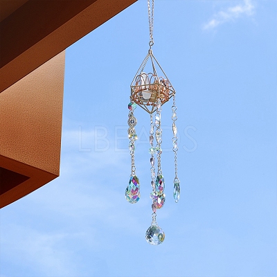 Teardrop Glass Suncatchers PW-WGB134A-01-1