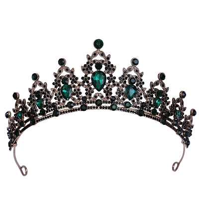 Alloy Rhinestone Crown Hair Bands PW-WG903DF-21-1