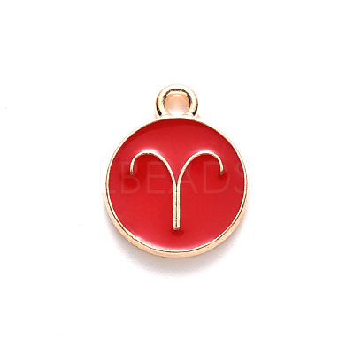 Alloy Enamel Pendants ENAM-S124-01B-07A-1