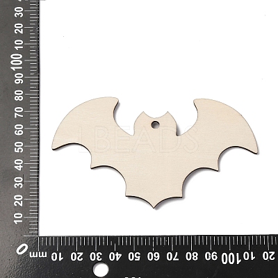 Halloween Printed Wooden Big Pendants WOOD-I016-01E-1