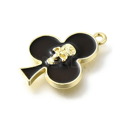 Alloy Black Enamel Gothic Style Pendants PALLOY-R157-06G-09B-1